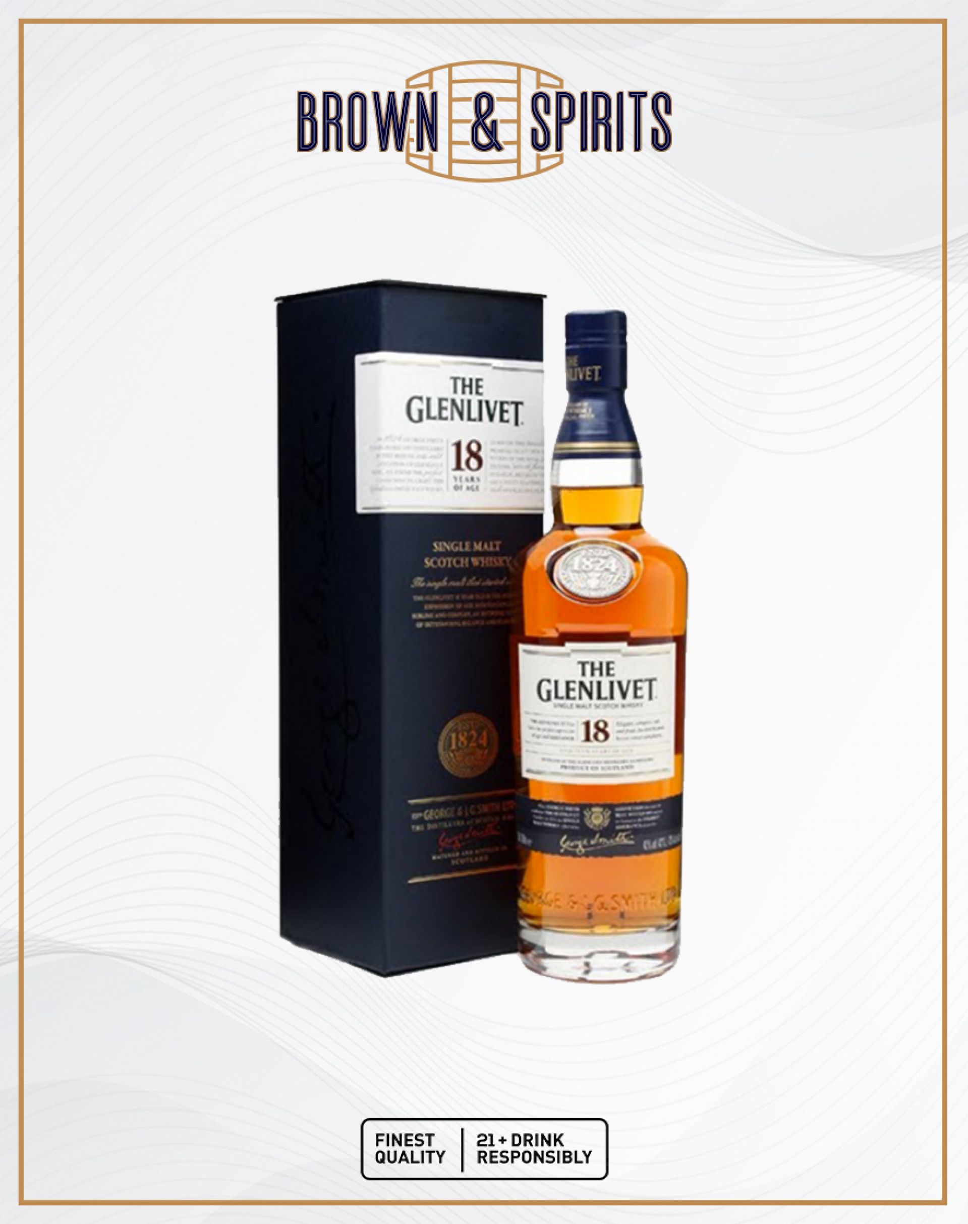 Glenlivet 18 Years Old Single Malt Whisky 700 ml